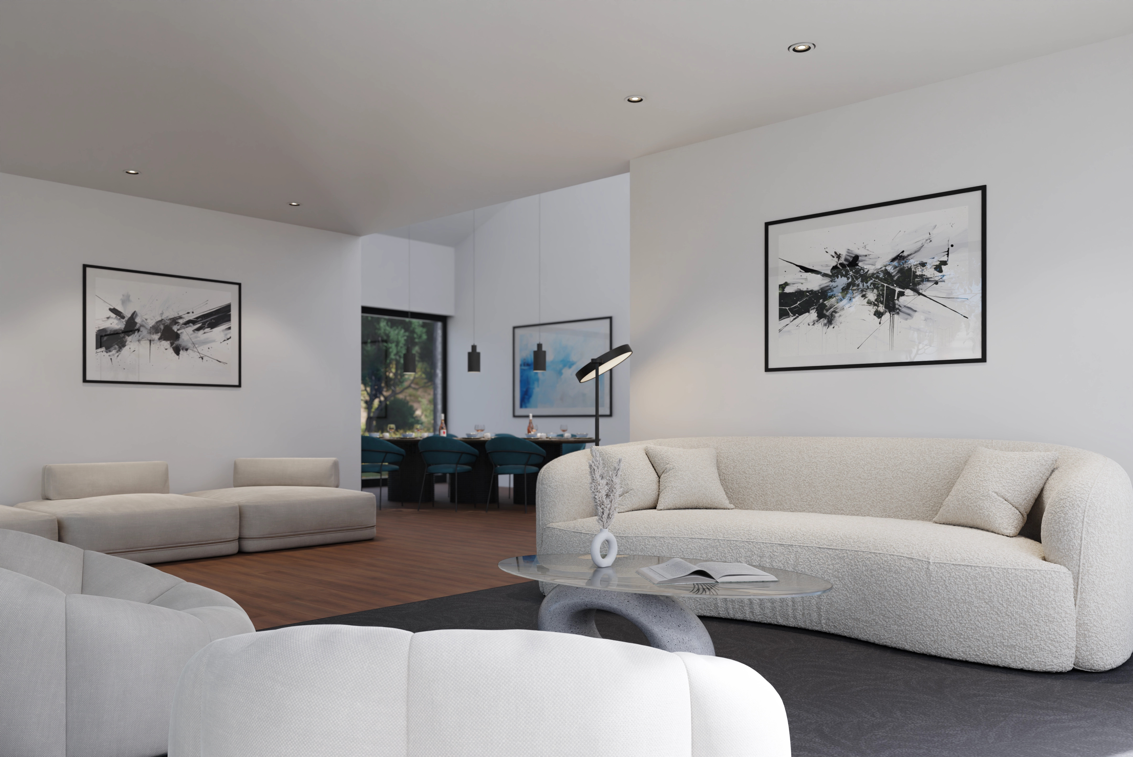 Wooden House - Interior Render 1