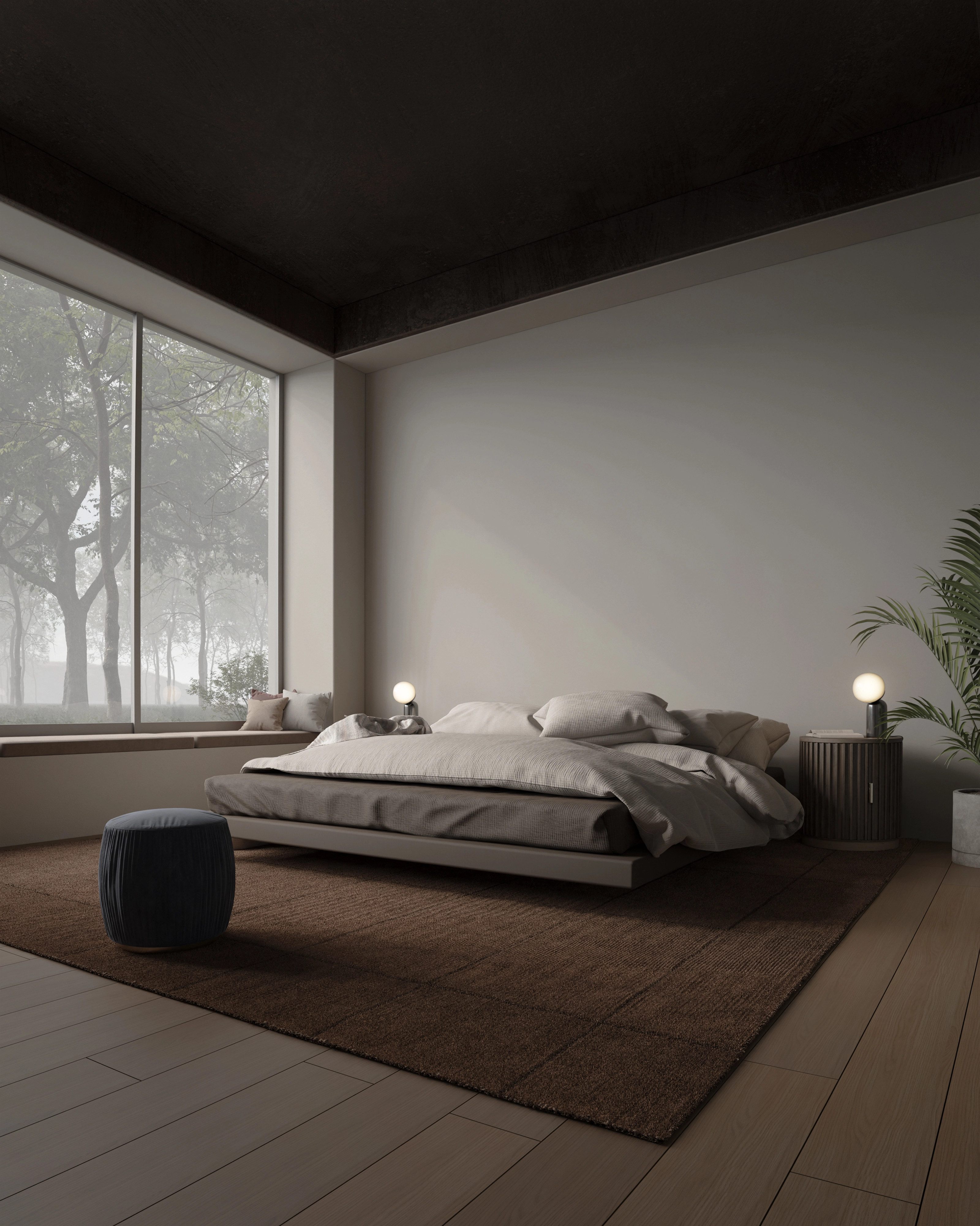 Forest Bedroom - Interior Render 2
