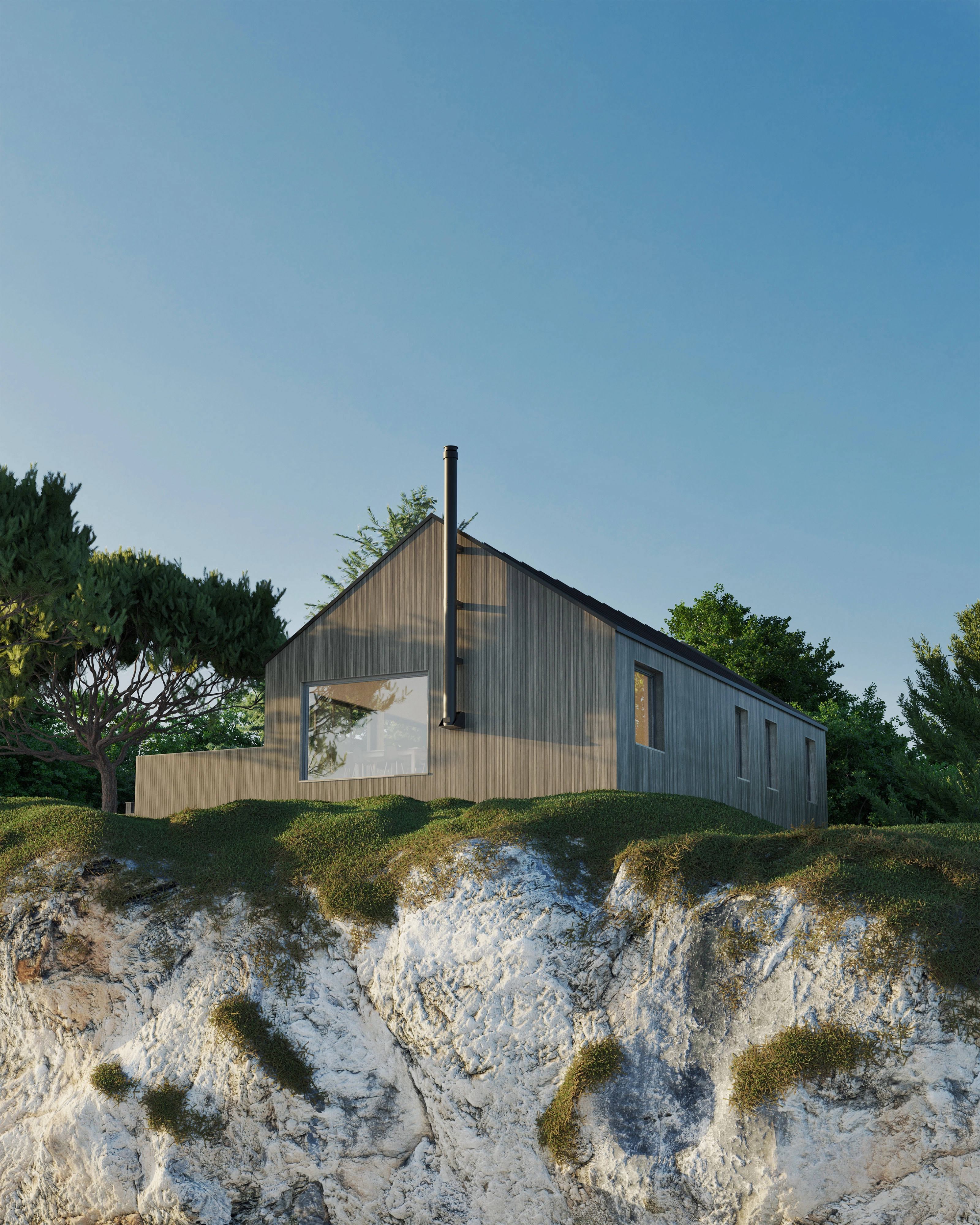 Cabin Åkvåg - Exterior Rendering 2