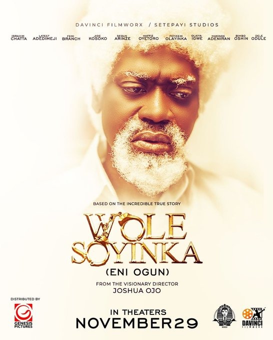 "Wole Soyinka – Eni Ogun": A Biopic Honoring Courage and Creativity Set to Premiere on November 29