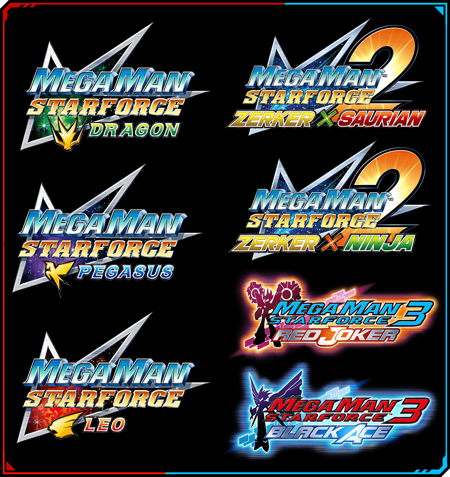 All seven Mega Man Star Force games in the Legacy Collection