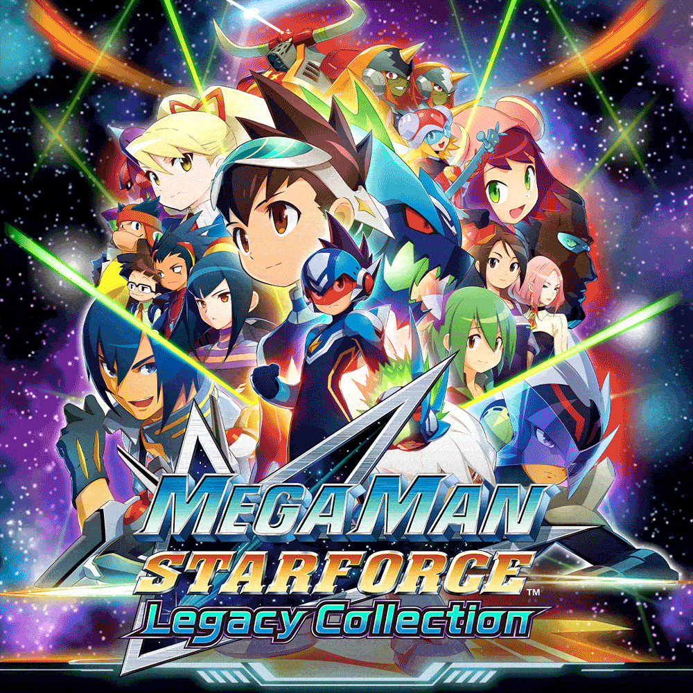 Mega Man Star Force Legacy Collection animated hero banner