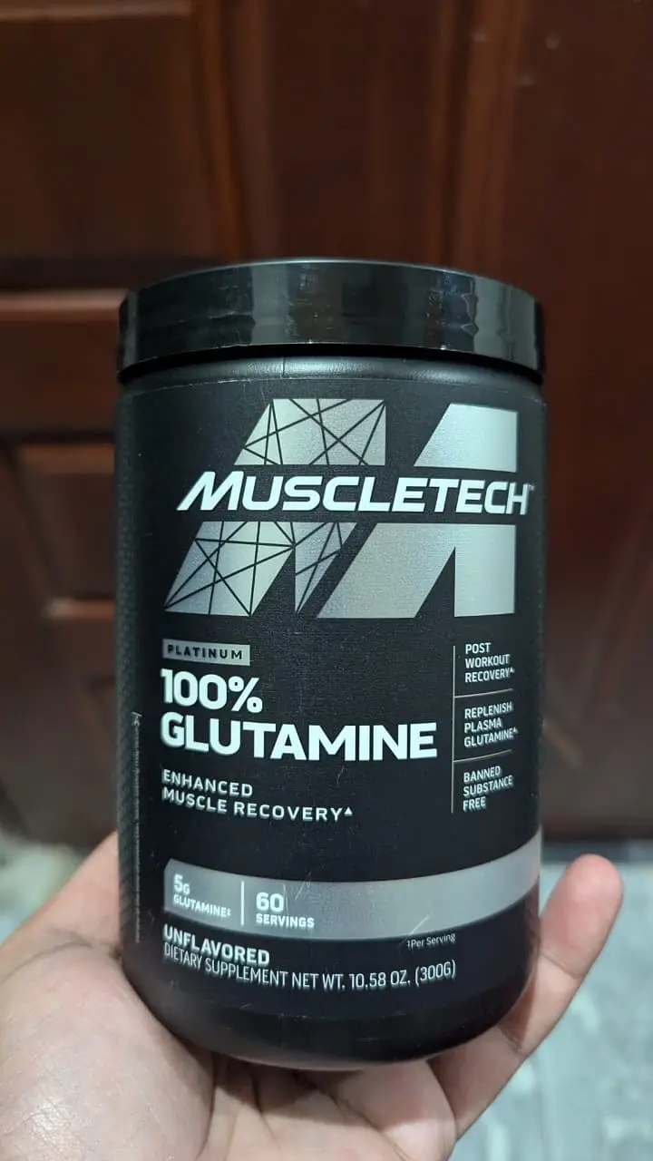 Muscletech Platinum Glutamine, Unflavored, 60 Servings