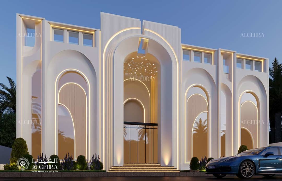 التصميم الخارجي للفيلا كلاسيكي جديد