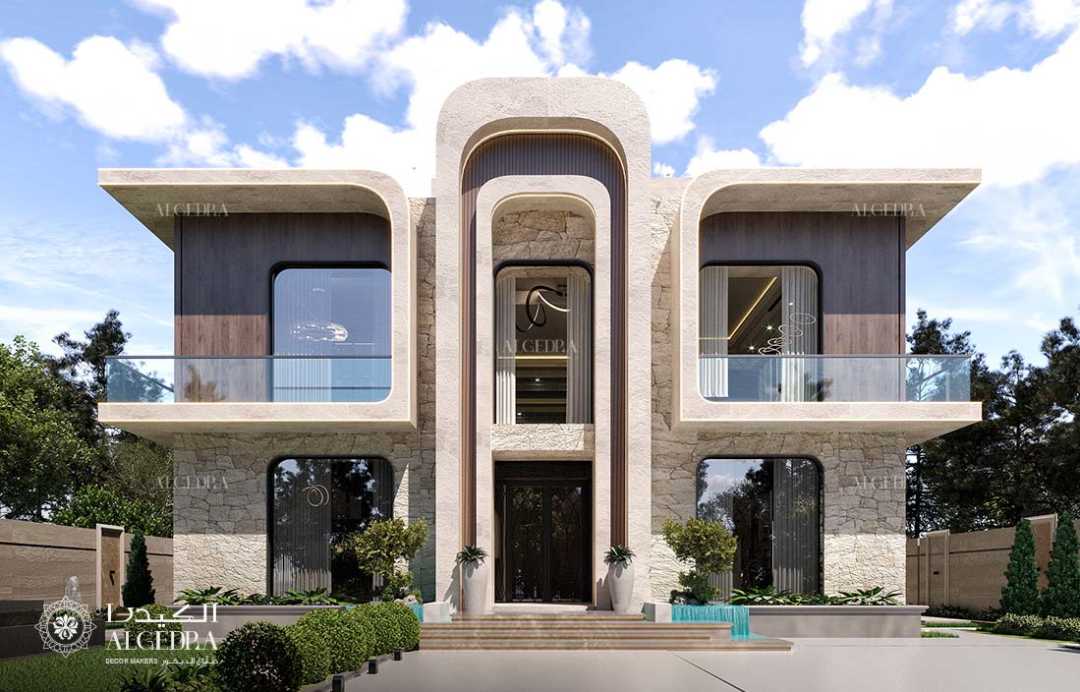 تصميم واجهة فيلا الإمارات