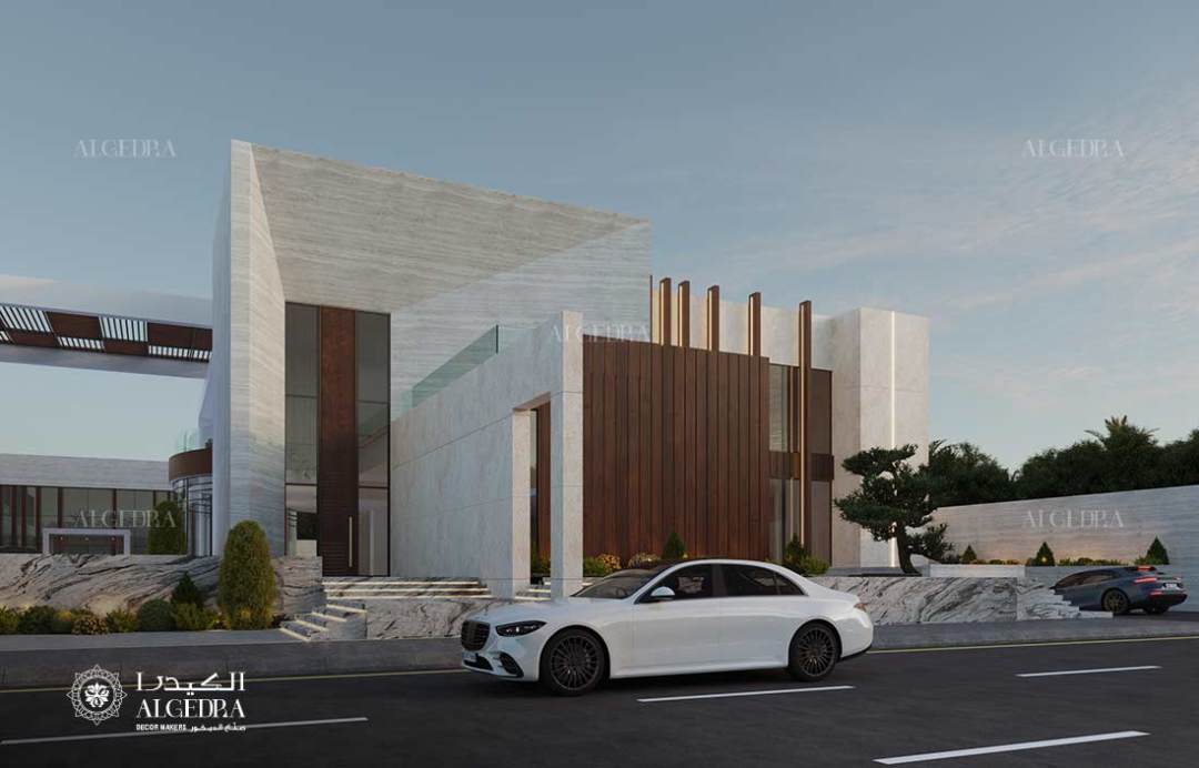 تصميم خارجي لمنزل صغير