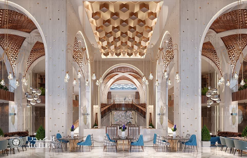 تصميم معاصر لردهة الفندق
