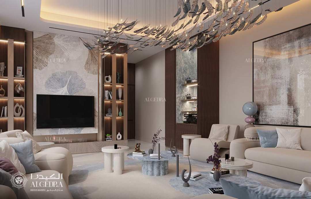 TV room decor Dubai