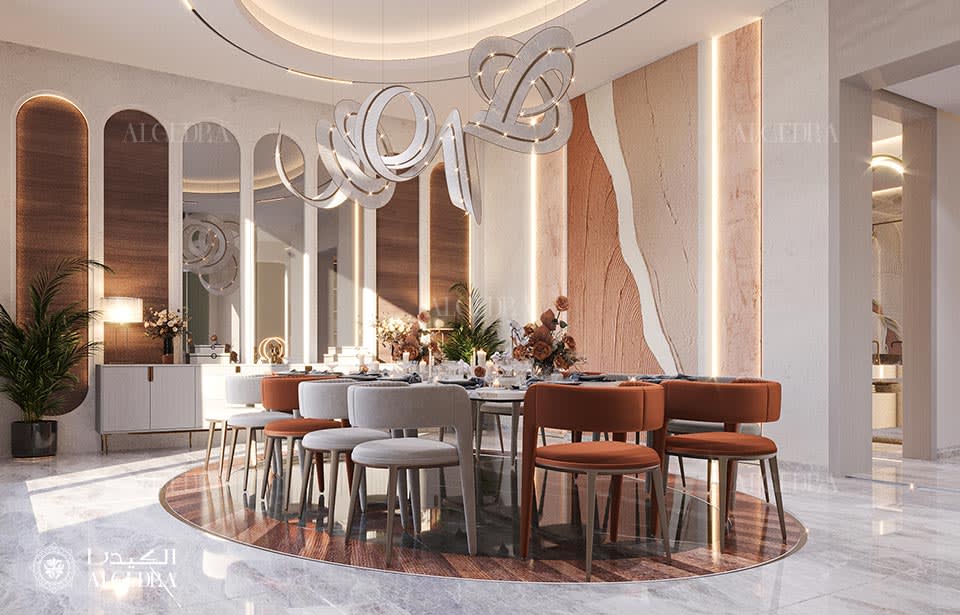 تصميم قاعة طعام قصر