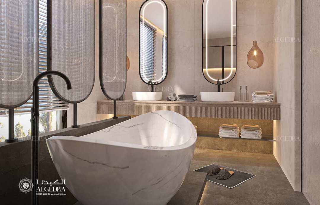تصميم داخلي لمجلس رجال في أبو ظبي