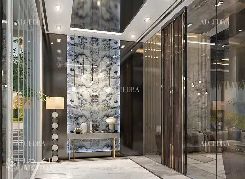 villa entrance interior design