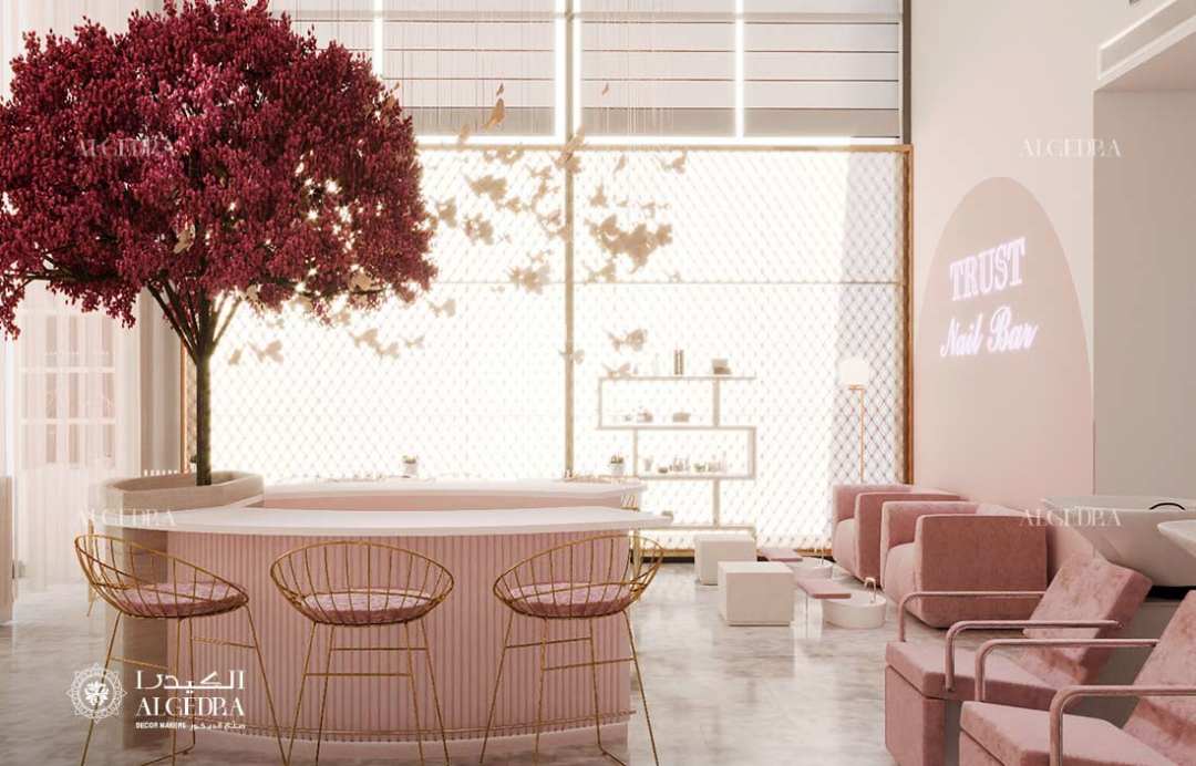 تصميم داخلي عصري للصالونات في دبي