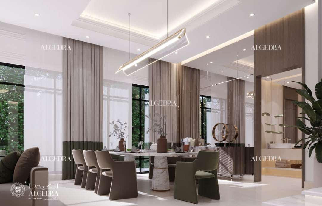تصميم غرفة طعام عصرية في الرياض