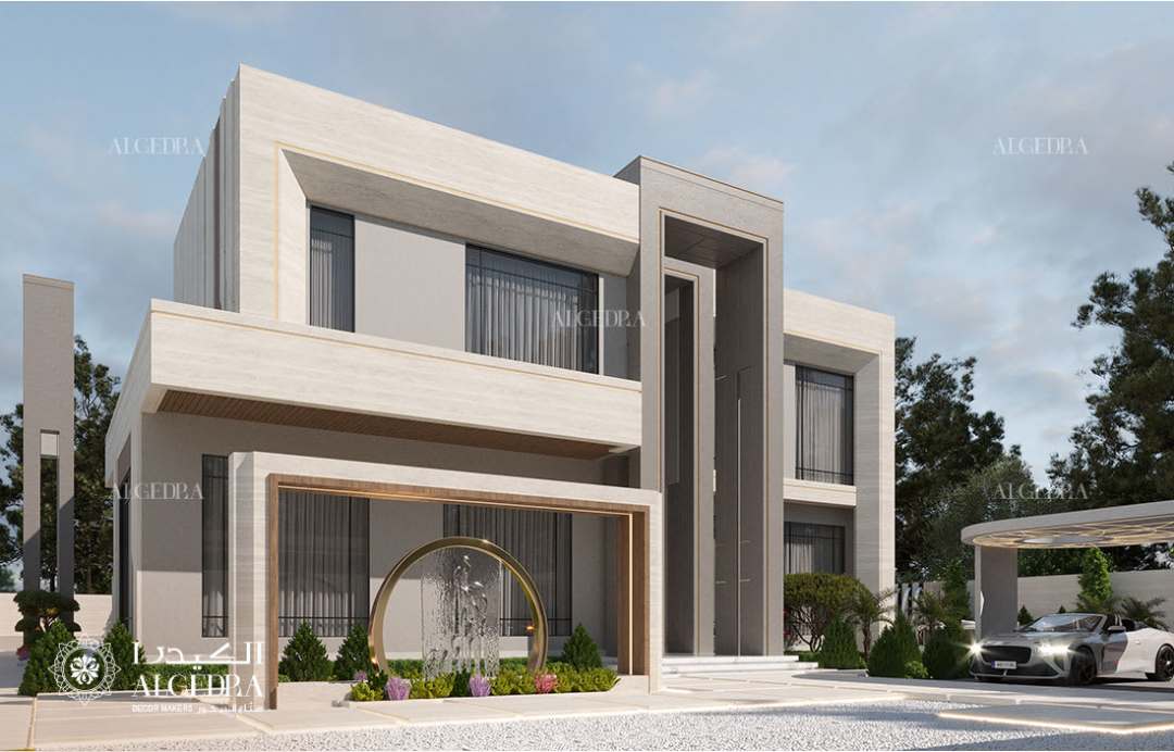 تصميم خارجي لفيلا فاخرة