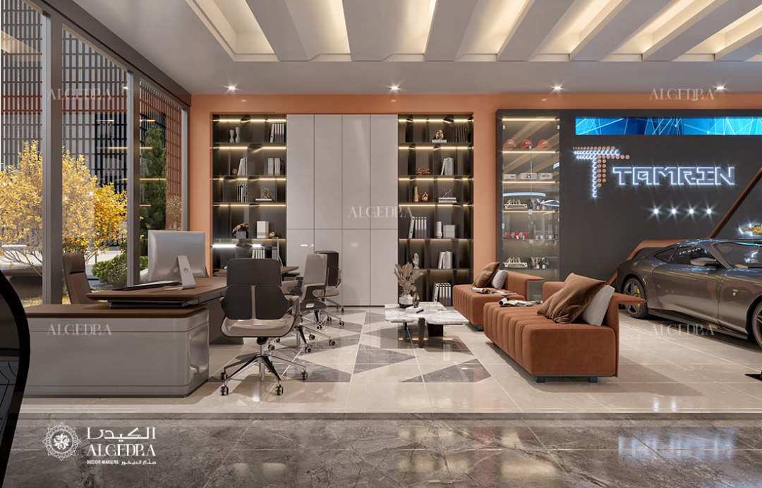 تصميم معرض اكسسوارات السيارات