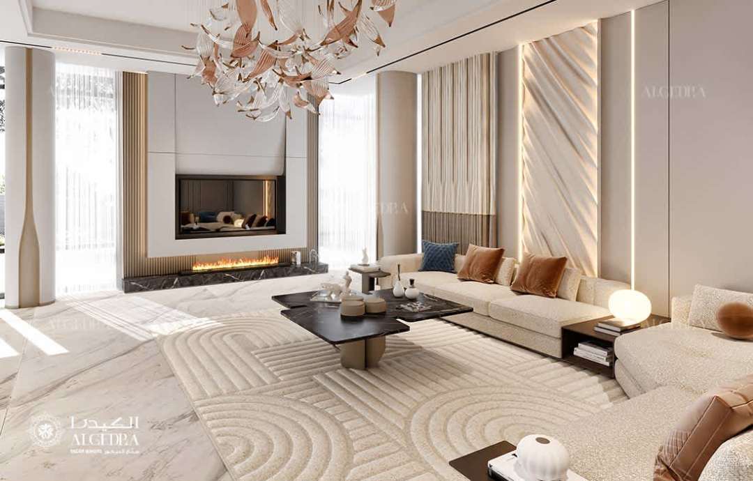 Family Sitting Room Design in Dubai
