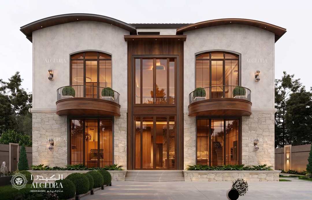 مشروع التصميم المعماري لفيلا كلاسيكية معاصرة في فيرواي فيستاز، دبي