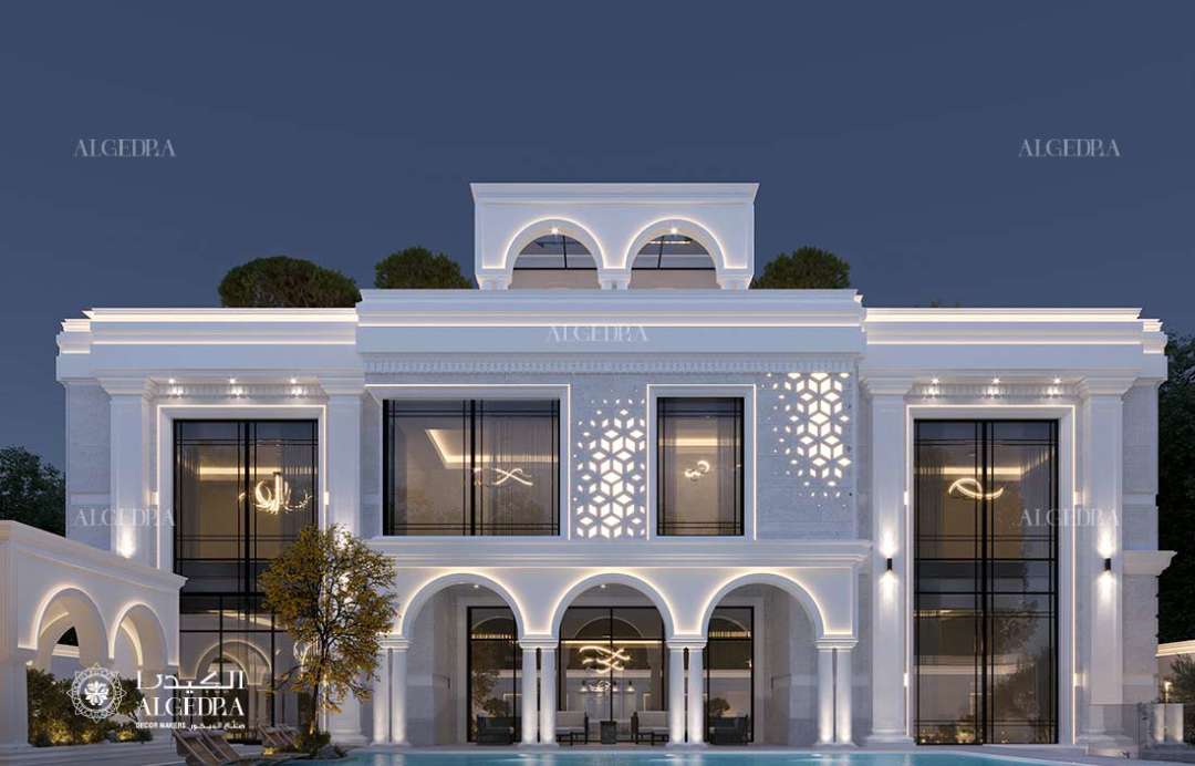 تصميم خارجي لفيلا حديثة