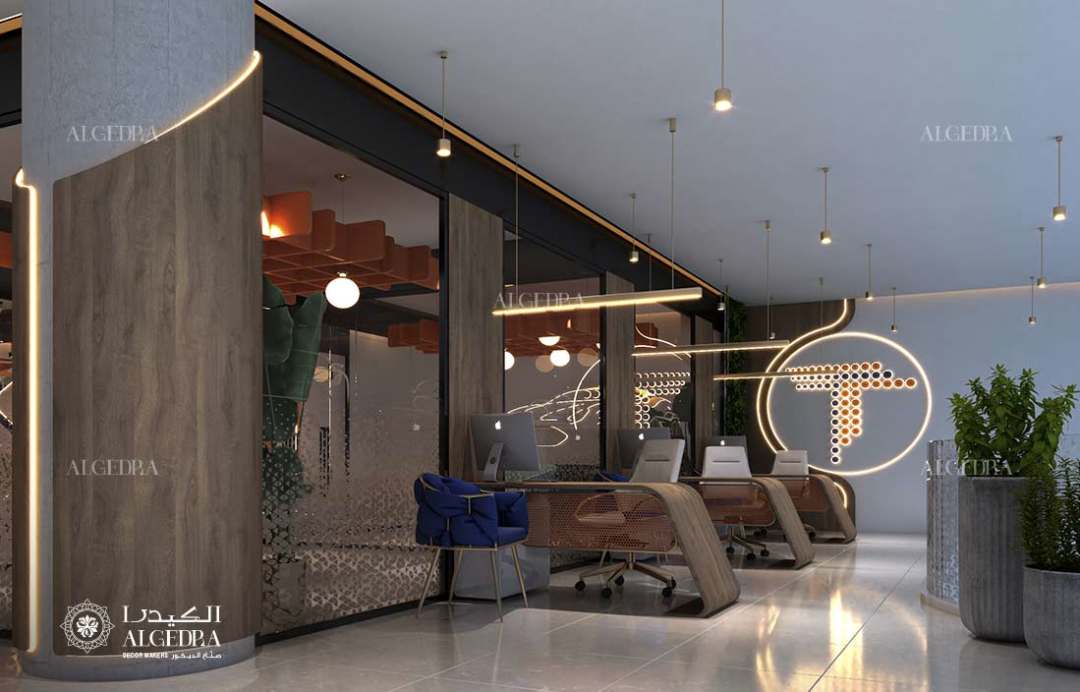 التصميم الداخلي لمعرض السيارات الحديثة