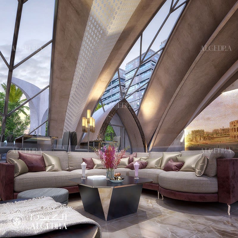 مشروع تصميم جلسة مطعم إيطالي
