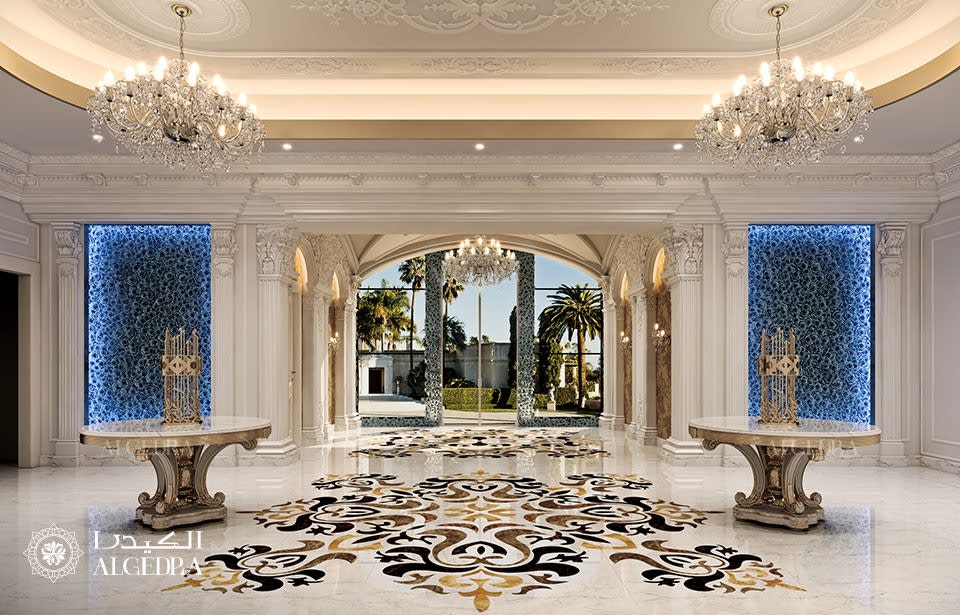 تصميم مدخل فيلا