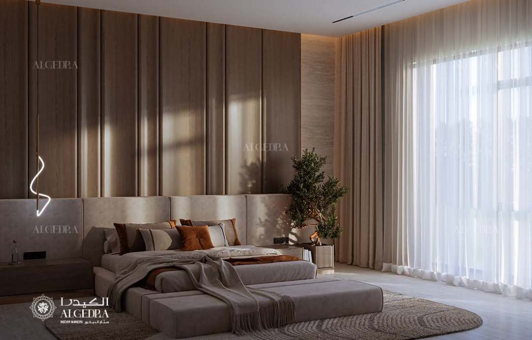 تصميم داخلي لغرفة نوم صغيرة في رأس الخيمة