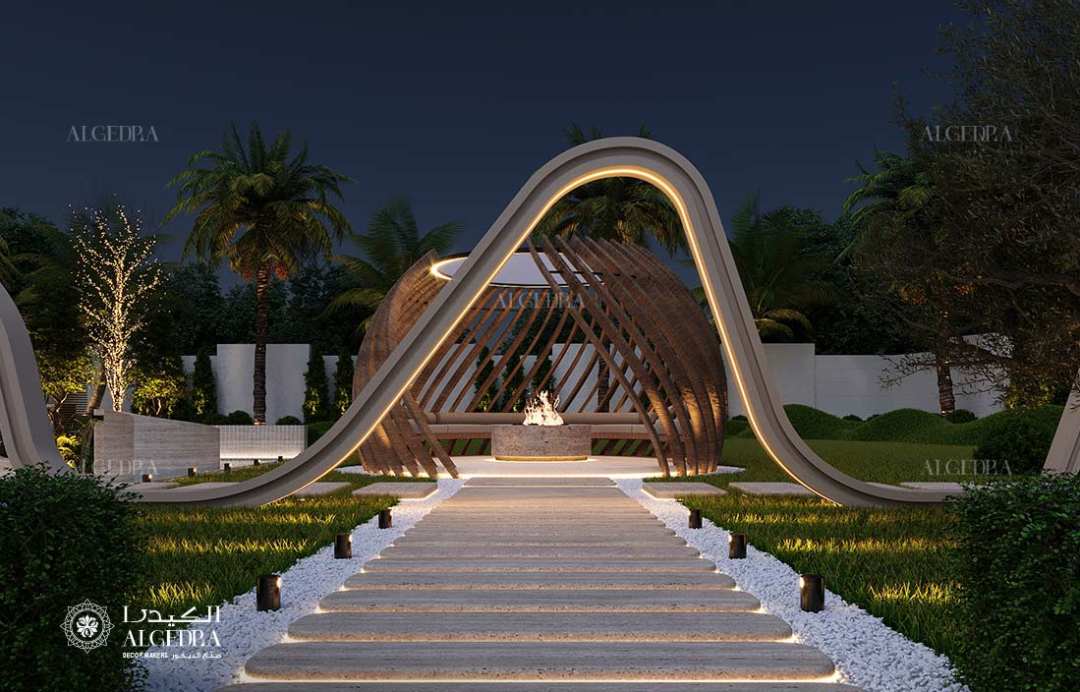 Private palace garden