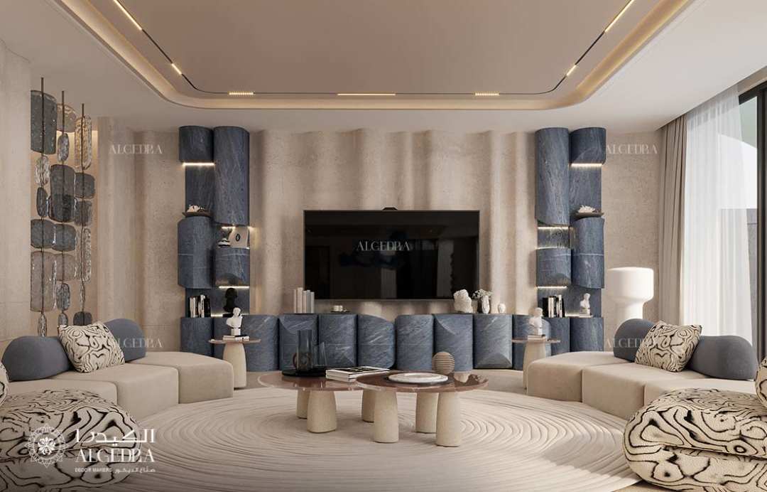 TV room decor Dubai
