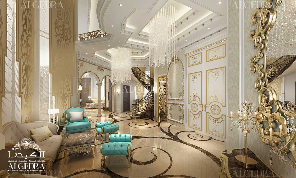 classic living room design for palace