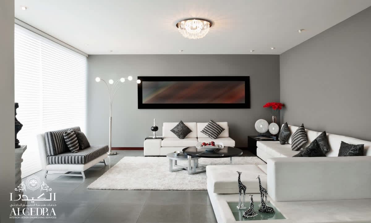 contemporary family sitting room