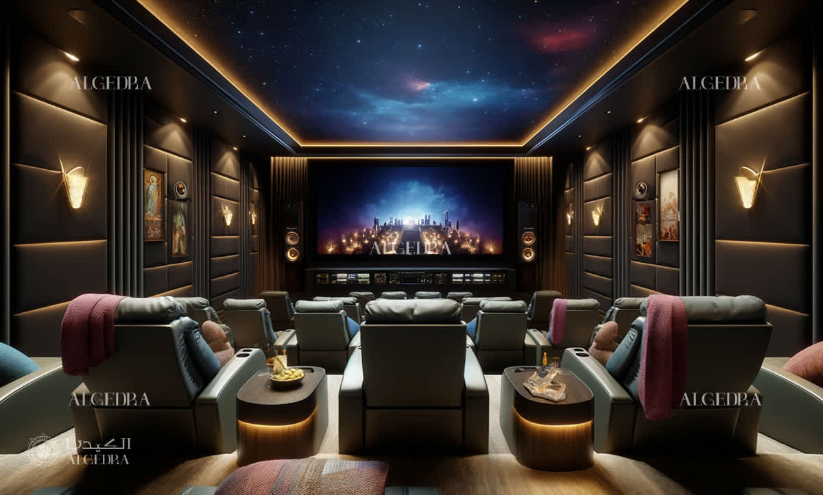 أفكار تصميم السينما المنزلية