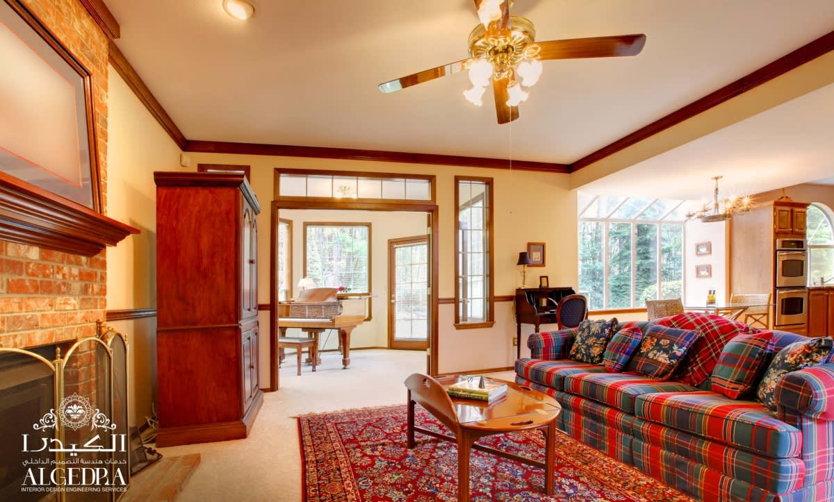Red Themed Living Room