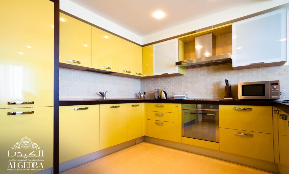 yellow paint kitchen