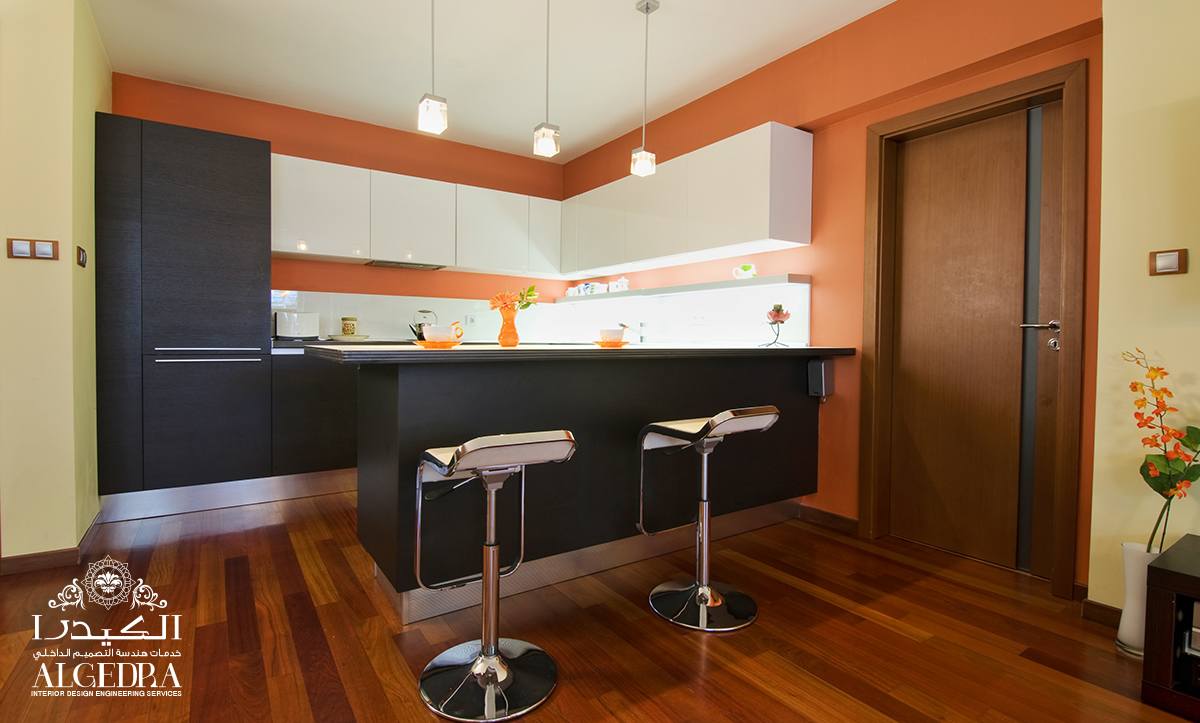 Kitchen Interior with Colorful Designs