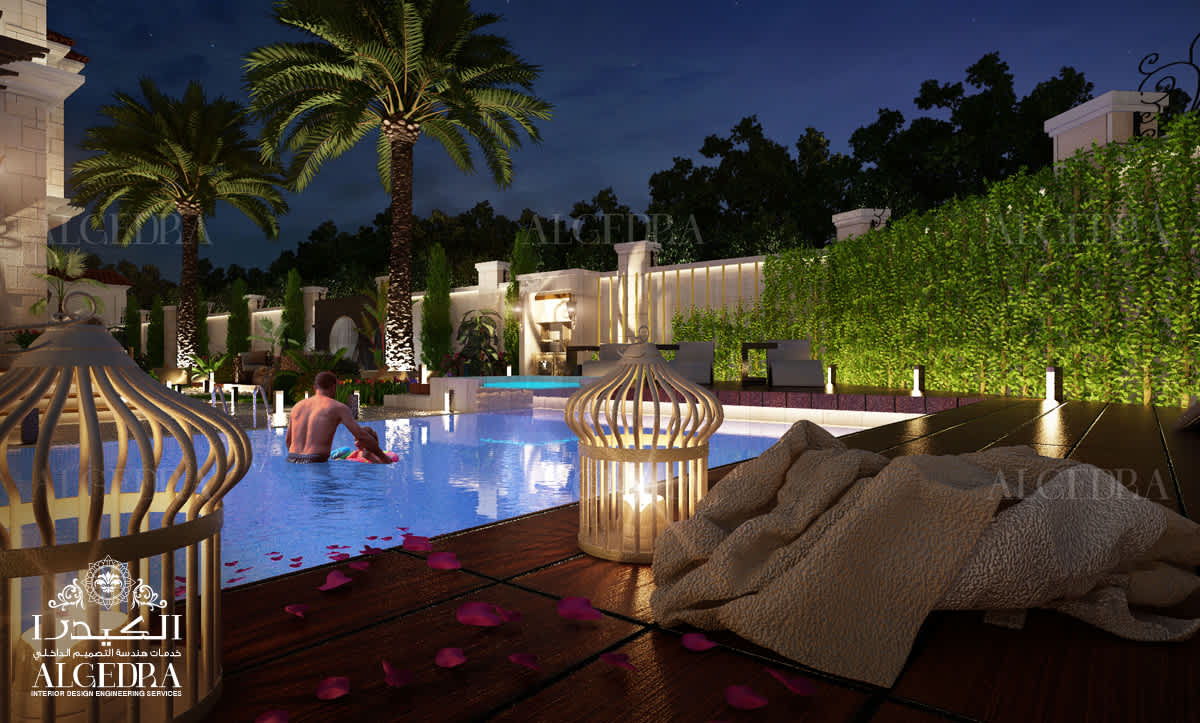 swimming pool for a barbecue