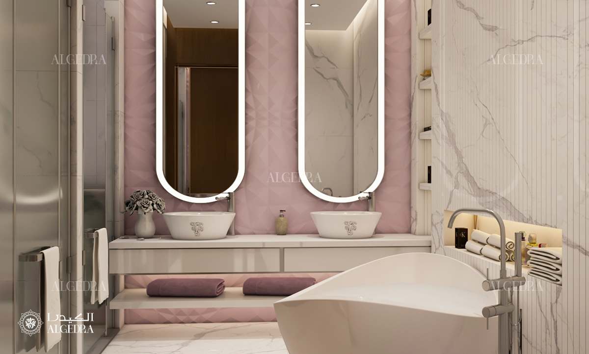 تصميم داخلي حمام جميل