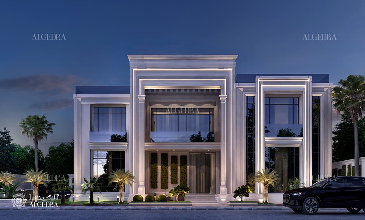 glamorous villa exterior 