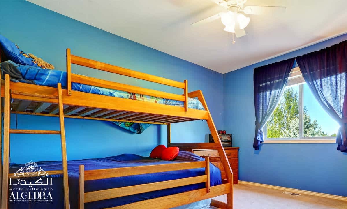 blue wall children's room