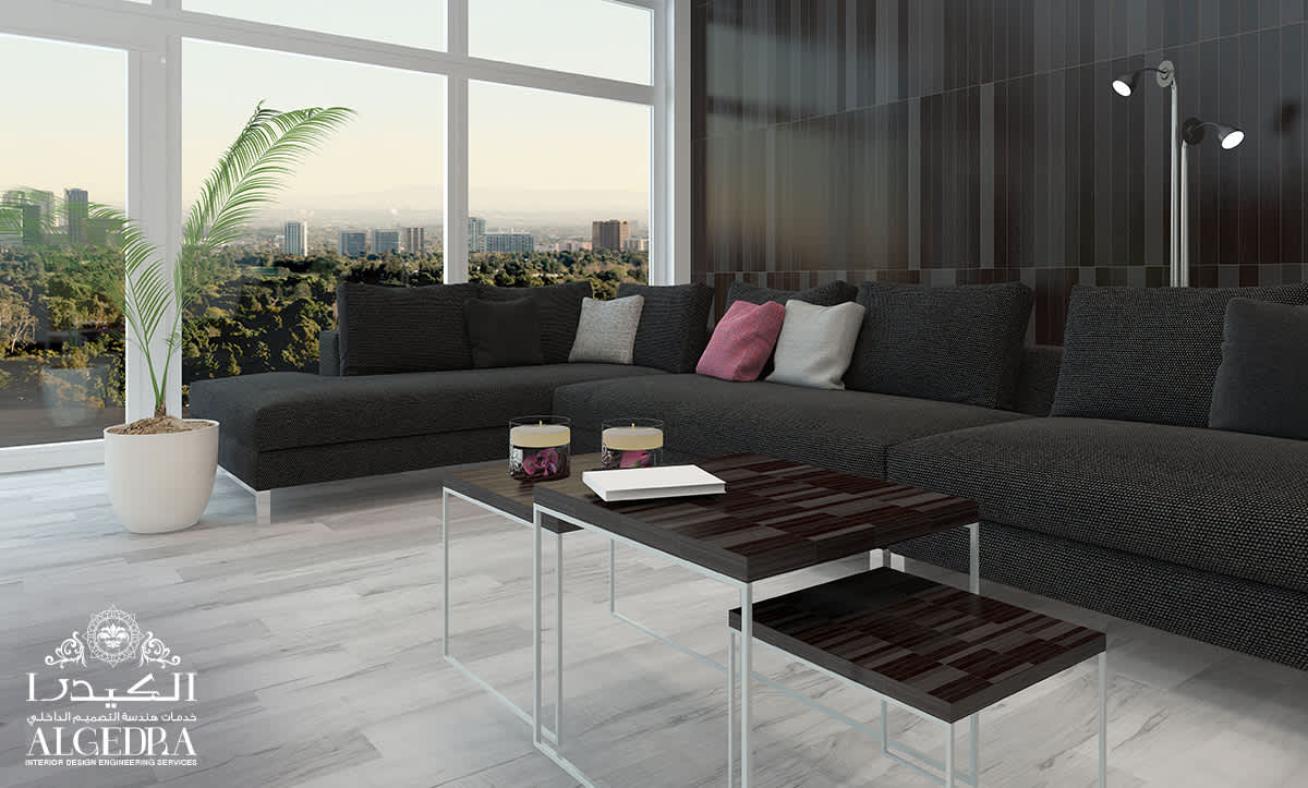 stylish family sitting area