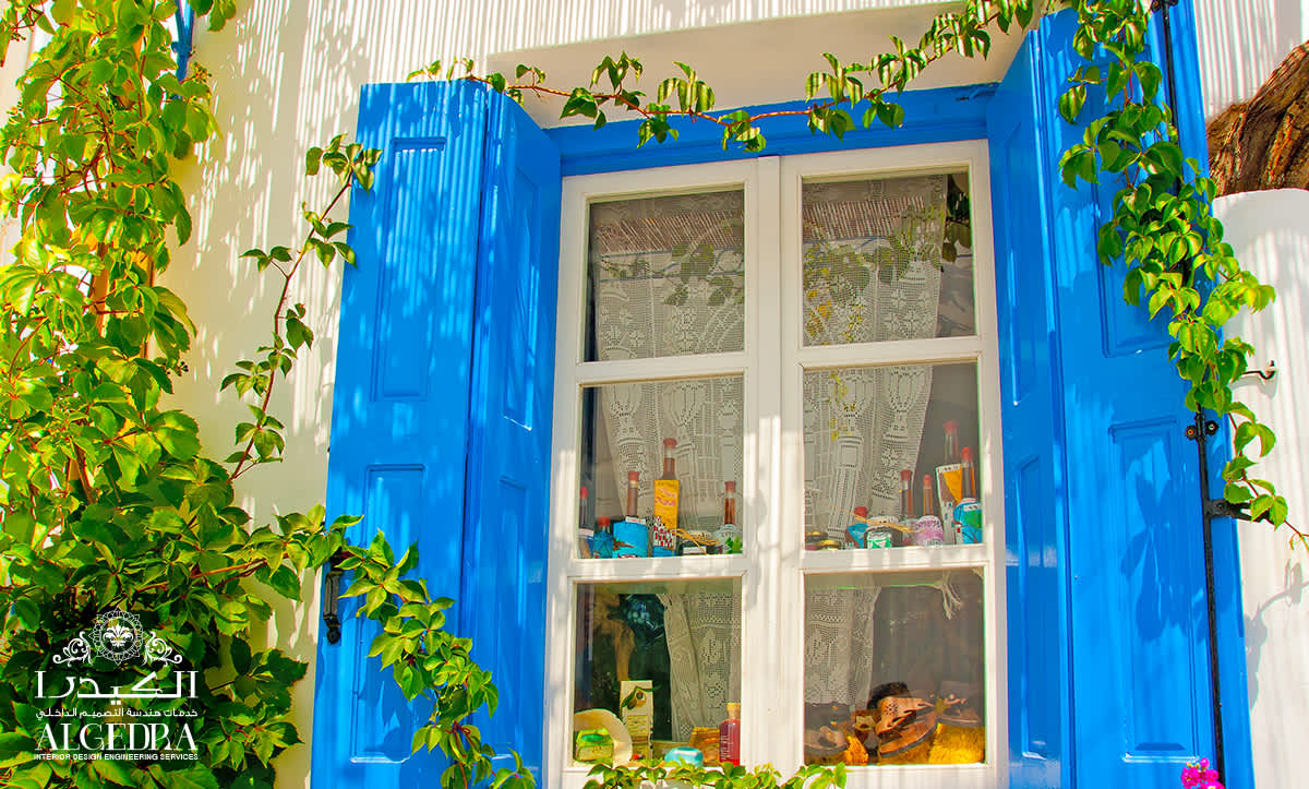 shutters wood decoration for villa