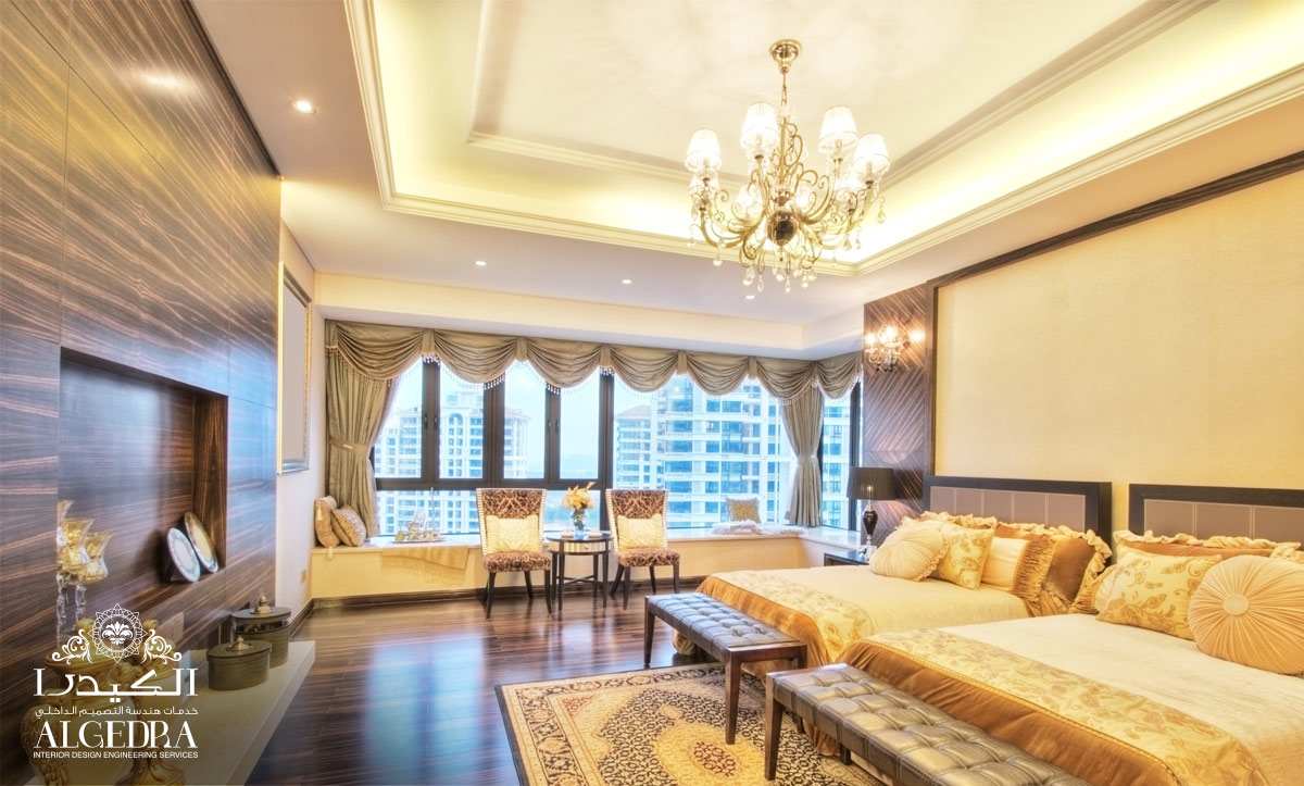 luxury master bedrrom design dubai