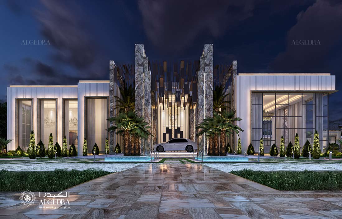 تصميم المناظر الطبيعية للفيلا