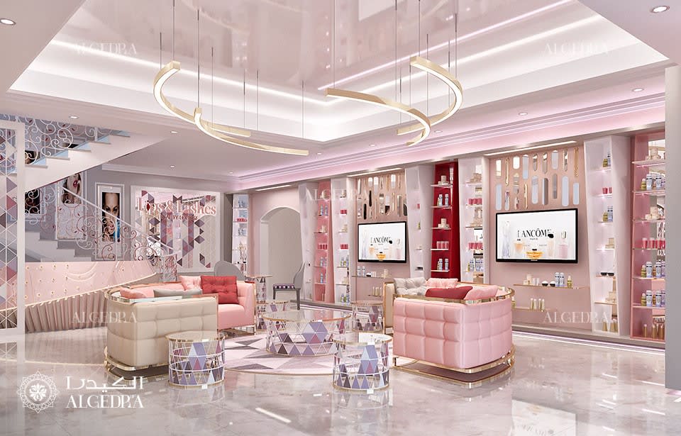 ladies beauty salon interior design