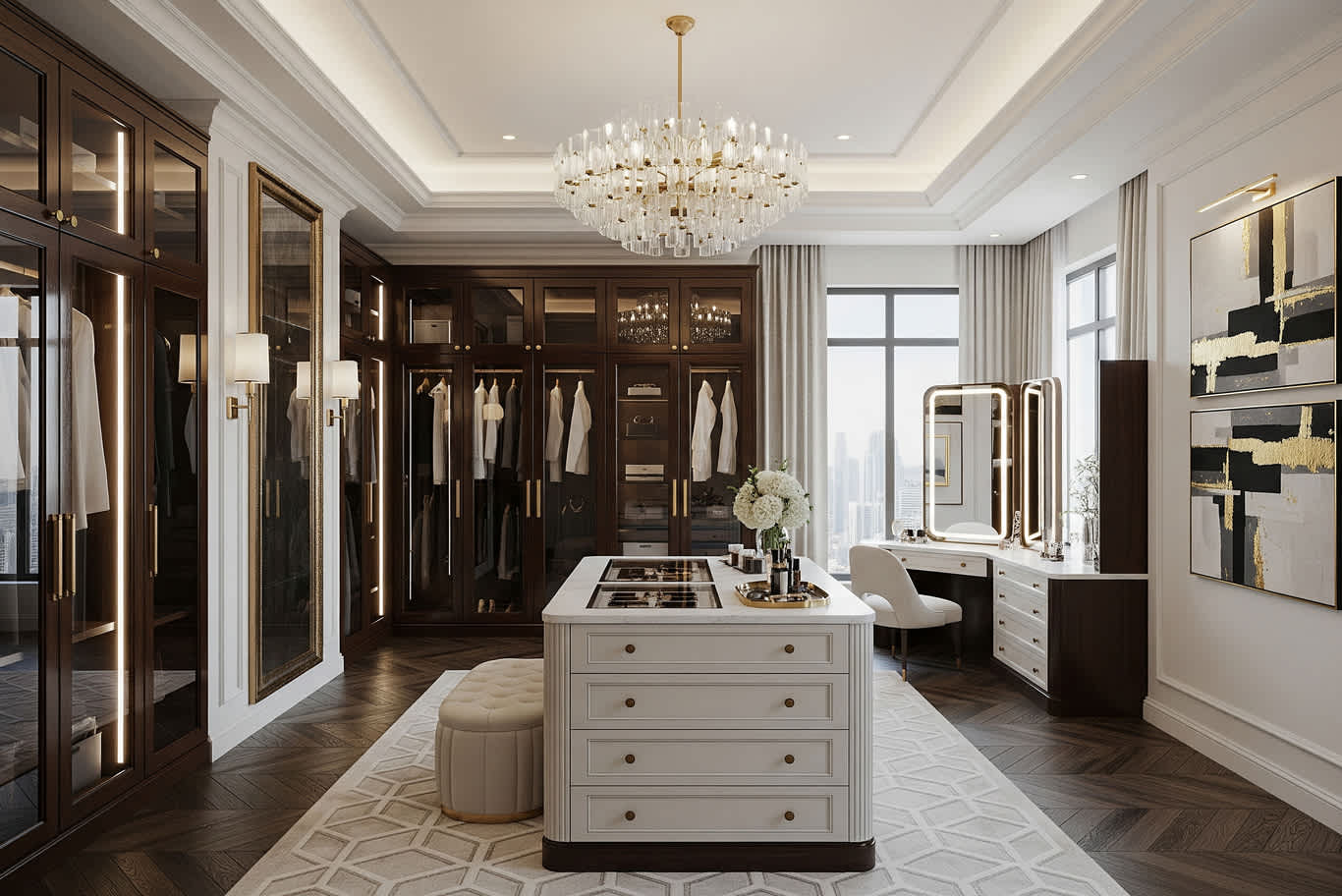 Dubai Deira wardrobe design