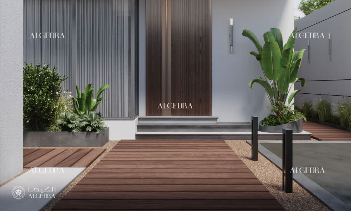 modern villa entrance design