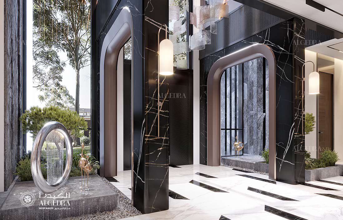 luxury villa entrance