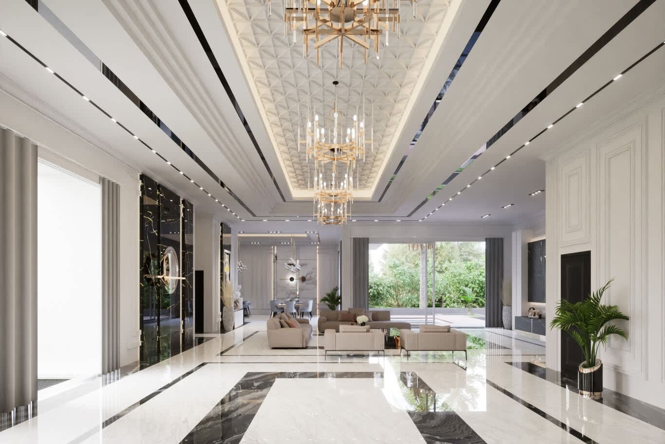 open plan villa design Dubai