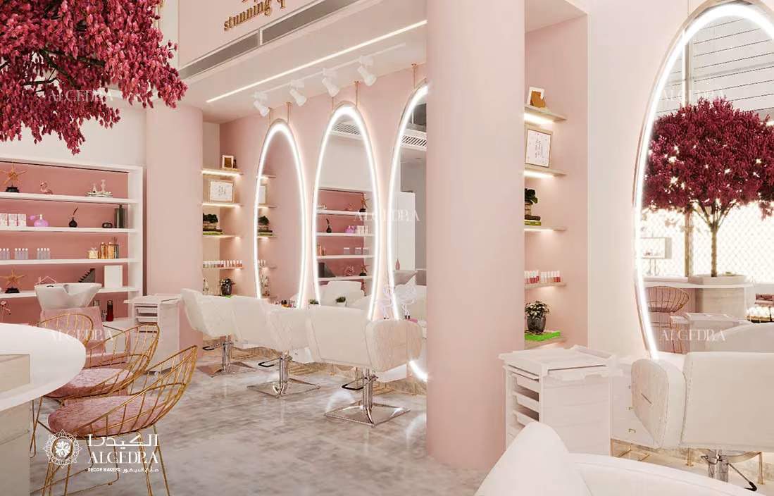 Elegant salon design Abu Dhabi