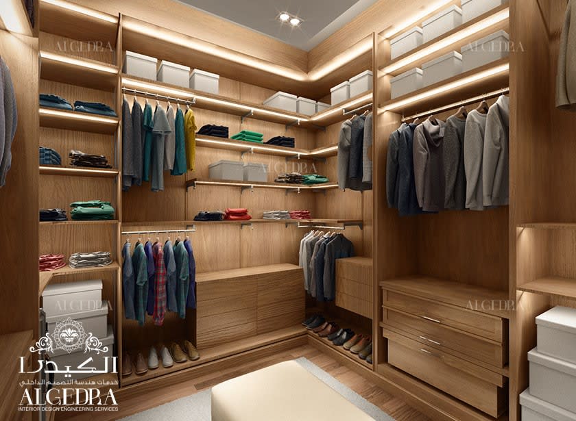 spacious wardrobe design Dubai