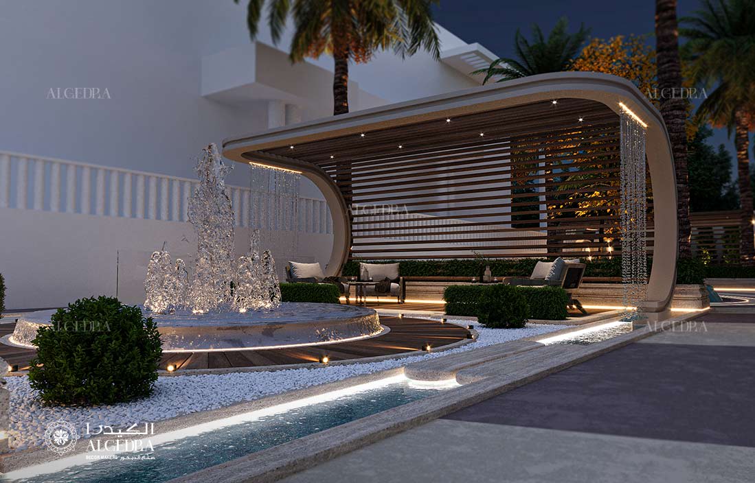 Outdoor landscape design
